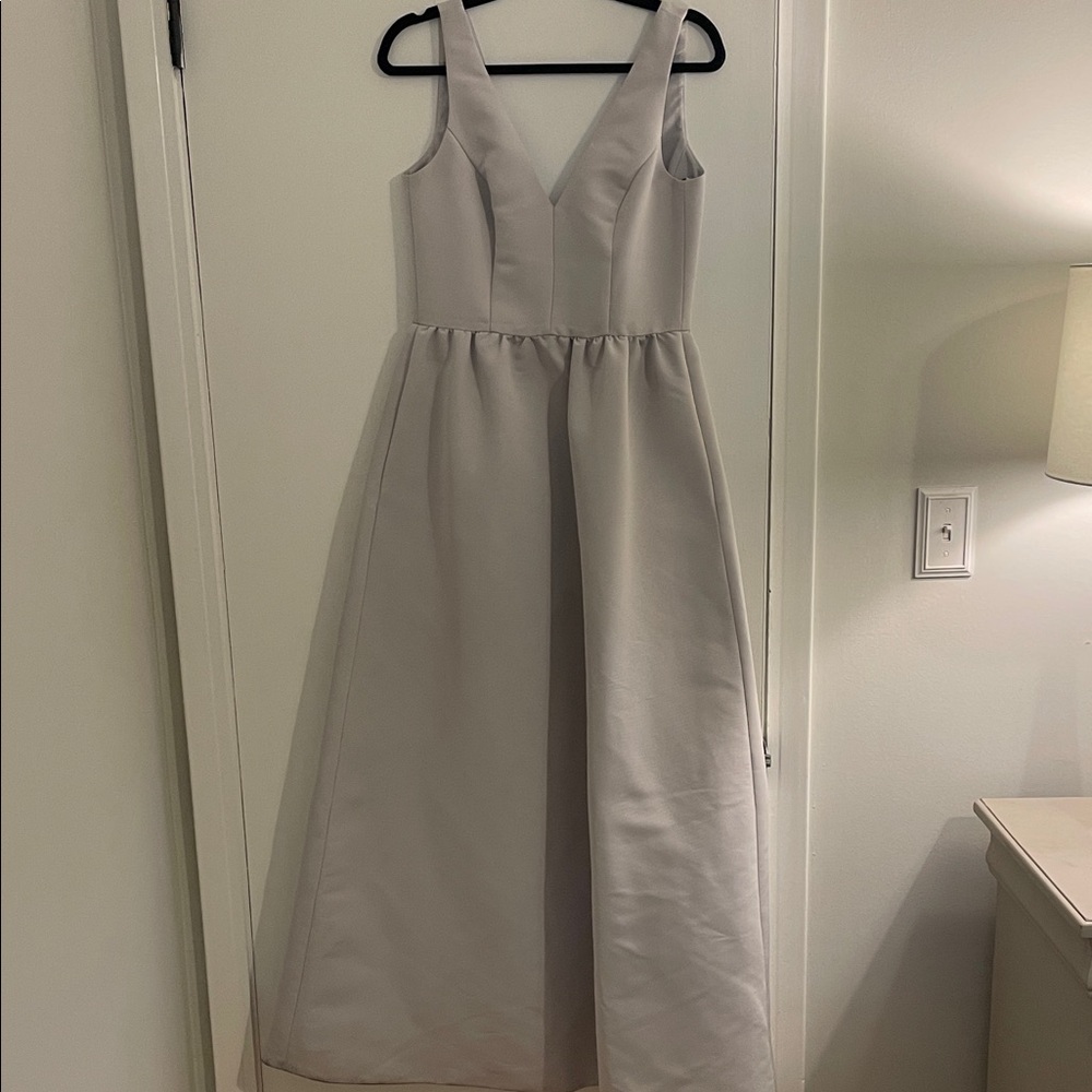 Amsale Cream Maxi Dress